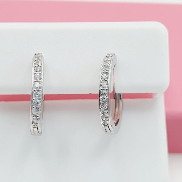 "925 Sterling Silver Cubic Zirconia Earrings, U19254671 - Picture 2 of 10